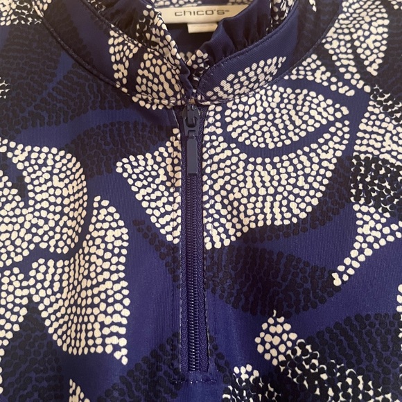 Chico’s UPF Ruffle-Neck Polo - Picture 3 of 6